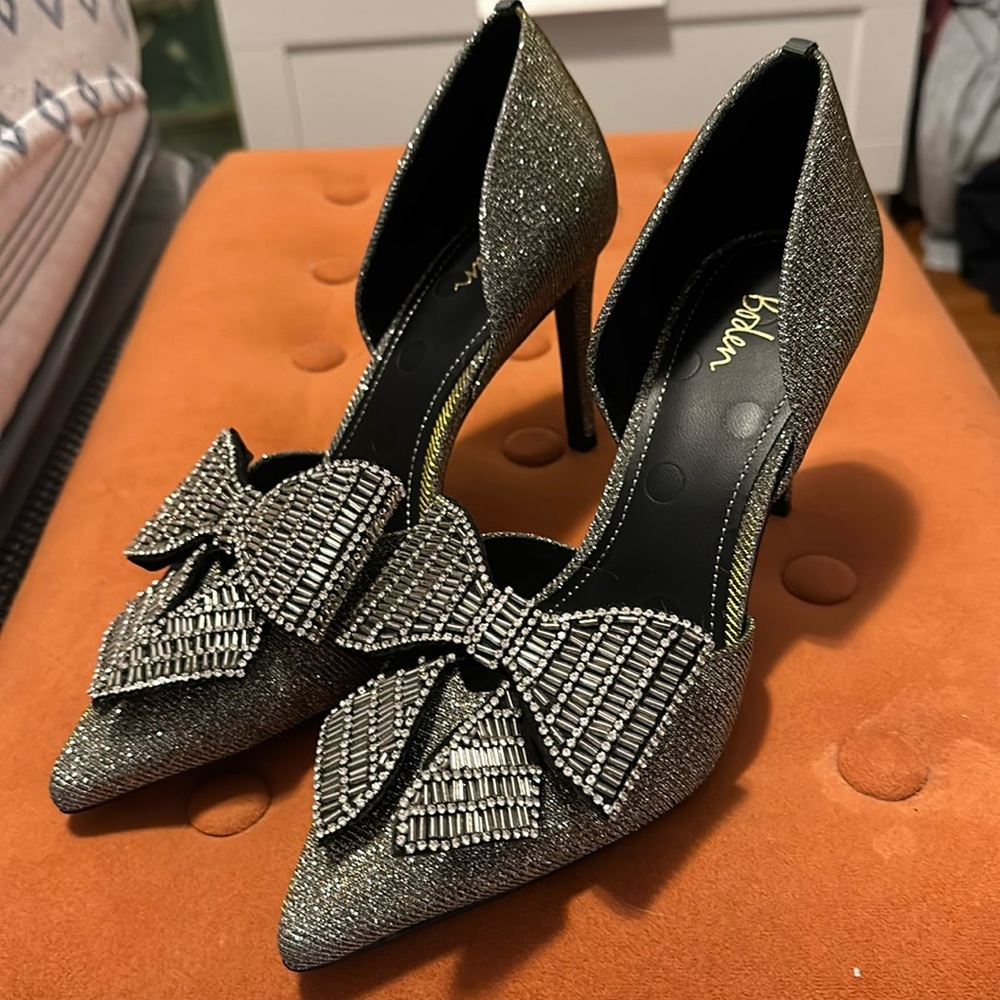 Boden Sequin Bow High Heels (w/ Box) size 10.5